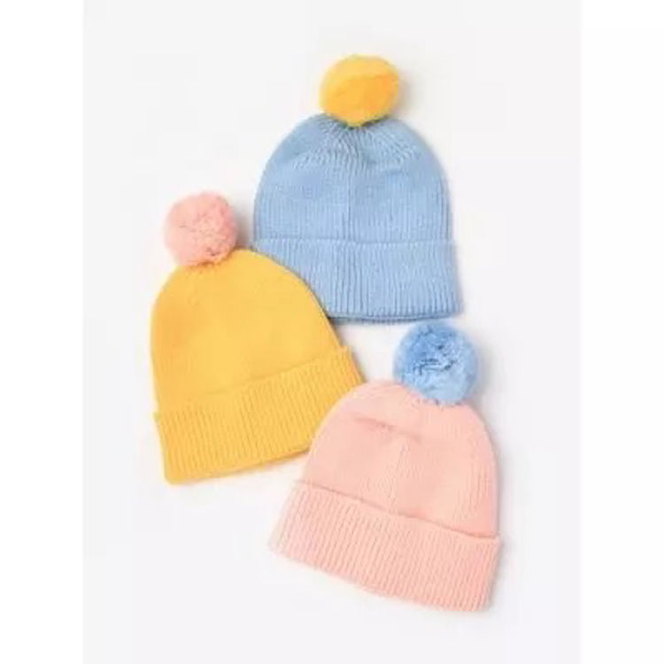 Picture of 80422-Childrens Sized Knitted Bobble Hat